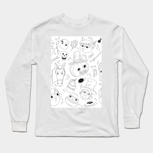 Over the Garden Wall Spiral Notebook Long Sleeve T-Shirt